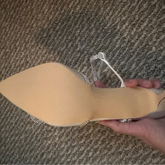 Wedding shoes size 9 never worn , black and white - Picture 3 of 7